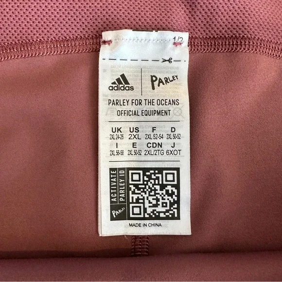 Adidas dusty pink rose athletic workout leggings set size large-2X - Picture 10 of 11